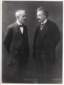 Paul Langevin og Albert Einstein af Unknown photographer