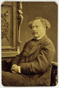 Portræt af Alexandre Dumas Jr. (1824 - 1895) i 1884 af Unknown photographer