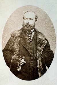 Portræt af Antonio Bazzini, italiensk komponist og violinist (s/h foto af Unknown photographer