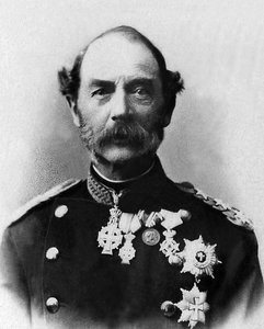 Portræt af Christian IX, konge af Danmark (1818-1906). af Unknown photographer