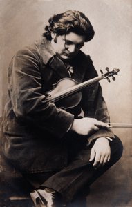 Portræt af Eugene Ysaye (s/h foto) af Unknown photographer
