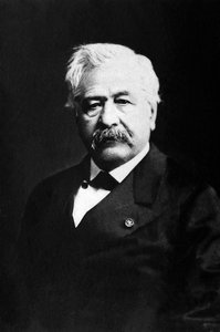 Portræt af Ferdinand de Lesseps (1805-1894), fransk diplomat og iværksætter. af Unknown photographer