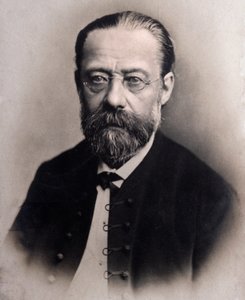 Portræt af Friedrich Smetana (gravering efter foto) af Unknown photographer
