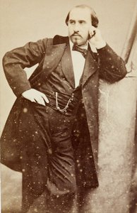 Portræt af Gabriel Fauré, ca. 1860 (s/h-foto) af Unknown photographer