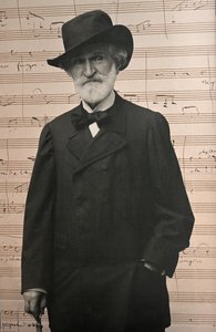 Portræt af Giuseppe Verdi (foto) af Unknown photographer