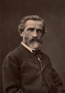 Portræt af Giuseppe Verdi, den berømte komponist. af Unknown photographer