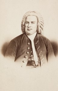 Portræt af Johann Sebastian Bach, fra et tidligere billede af Unknown photographer