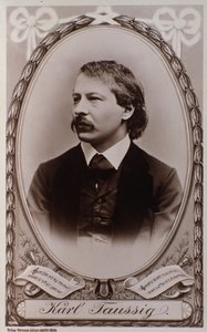 Portræt af Karl Taussig (gravering efter foto) af Unknown photographer