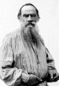 Portræt af Leo Tolstoj (1828-1910), russisk forfatter. af Unknown photographer