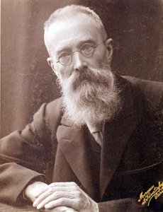 Portræt af Nicholas (Nikolai) Rimsky Korsakov (1844-1908)), russisk komponist. 1800-tals fotografi. af Unknown photographer