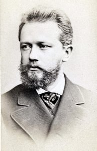 Portræt af Pyotr eller Pyotr Ilyich Tchaikovsky (eller Tschaikowsky af Unknown photographer