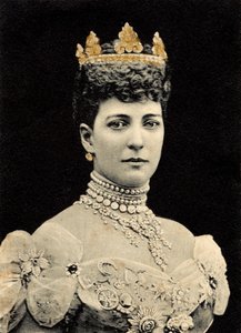 Portræt af dronning Alexandra af Danmark af Unknown photographer