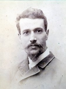 Portræt af Savorgnan de Brazza (1852 - 1905). af Unknown photographer