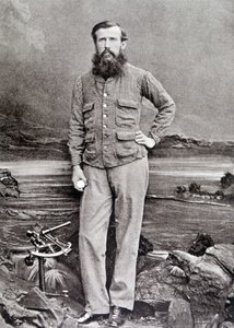 Portræt af Speke, britisk opdagelsesrejsende (1827 - 1864) af Unknown photographer