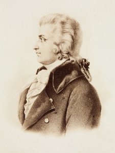 Portræt af Wolfgang Amadeus Mozart af Unknown photographer