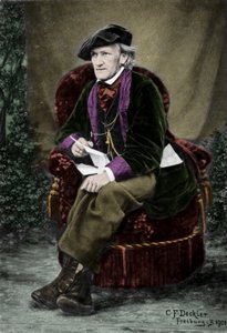 Portræt af komponisten Richard Wagner (1813-1883) i Villa Tribschen i Luzern, Schweiz.