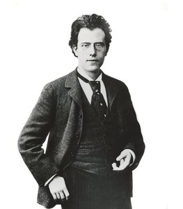 Portræt af den østrigske komponist og dirigent Gustav Mahler - af Unknown photographer