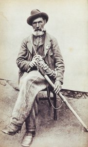 Portræt af den italienske bjergbestiger Jean-Antoine Carrel (Valtournenche af Unknown photographer