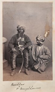 Rissaldar af de 11. Bengal Lancers af Unknown photographer