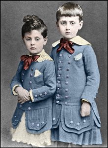 Robert og Marcel Proust børn i 1877. af Unknown photographer
