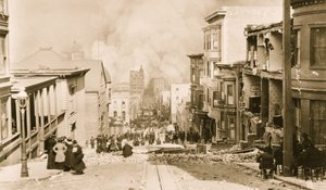 Jordskælv og brand i San Francisco af Unknown photographer