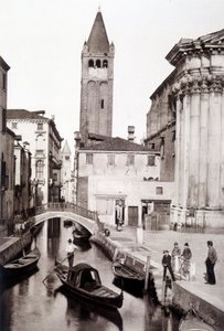 San Giovanni e Paolo-distriktet i Venedig - fotografering, slutningen af det 19. århundrede af Unknown photographer