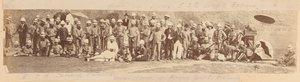 The East Indian Railway Rifle frivillige i deres træningslejr af Unknown photographer