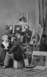 Kunstneren billedhugger, maler og fotograf. Fotografi, slutningen af det 19. århundrede, Paris. Saml. Selva. af Unknown photographer