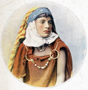 tunesisk kvinde. 1898. af Unknown photographer
