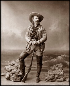 William Frederick Cody - kendt som Buffalo Bill - Portræt af Buffalo Bill (1846-1917), oberst William Cody af Unknown photographer