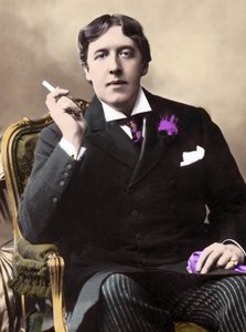 portræt af Oscar Wilde. 1800-tals fotografi af Unknown photographer