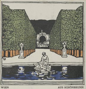 Wien: Fra Schönbrunn, 1908.