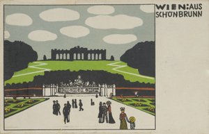 Wien: Fra Schönbrunn Wien: Fra Schönbrunn, 1908.