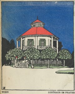 Wien: Pleasure Pavilion i Prater Wien: Lusthaus Im Prater, 1908.,
