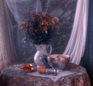 Vintage blomsterstilleben