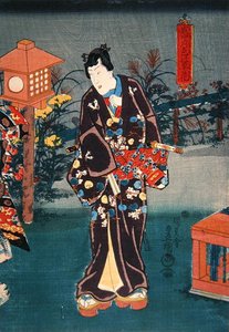 Fuldmåne: Farve planter og blomster af Utagawa Kunisada