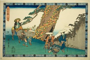 Akt 8 (Hachidanme), fra serien "The Revenge of the Loyal holder (Chushingura)" af Utagawa Hiroshige