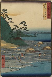 Boat Bridge ved Toyama, Etchu_-provinsen, december 1853