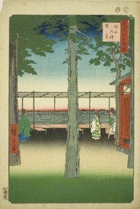 Dawn at Kanda Myohito Shline (Kanda Myohito Akebono-system), fra seriens ``Ridge dre d fa net s views of Edo (One Hundred Famous Views of Edo)