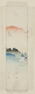Konvolut med landskab af Utagawa Hiroshige