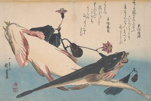 Fladhoveder og aubergine, ca. 1830