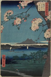 Skoven ved Suijin-helligdommen og Masaki ved Sumida-floden, august 1856