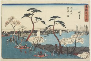 Gotenyama Hill i blomst, 1830-1844