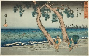 Hamamatsu - Nej. 30, fra serien "Fifty-three Stations of the Tokaido (Tokaido gojusan tsugi)," også kendt som Reisho Tokaido af Utagawa Hiroshige