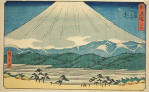 Hara - nej. 14, fra serien "Fifty-three Stations of the Tokaido (Tokaido gojusan tsugi)," også kendt som Reisho Tokaido af Utagawa Hiroshige
