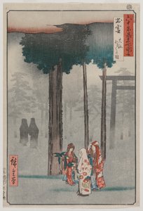 Hotohoto Festival på Izumo Grand Shrine, fra serien Views of Famous Places in the 60-odd Provinces af Utagawa Hiroshige