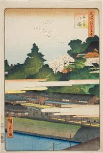 Ichigaya Hachiman Shrine (Ichigaya Hachiman), fra serien af Utagawa Hiroshige