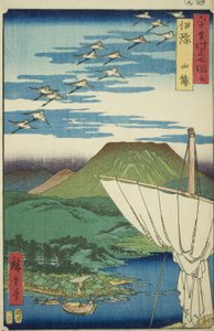 Iyo Producer: Saijo (Iyo, Saijo), fra serien Meisho Zue)” af Utagawa Hiroshige