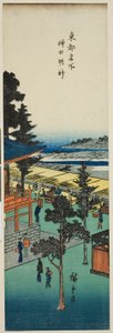 Kanda Myojin Shrine (Kanda Myojin), fra serien "Famous Views of the Eastern Capital (Toto meisho)" af Utagawa Hiroshige