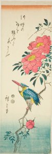 Isfugl og roser af Utagawa Hiroshige